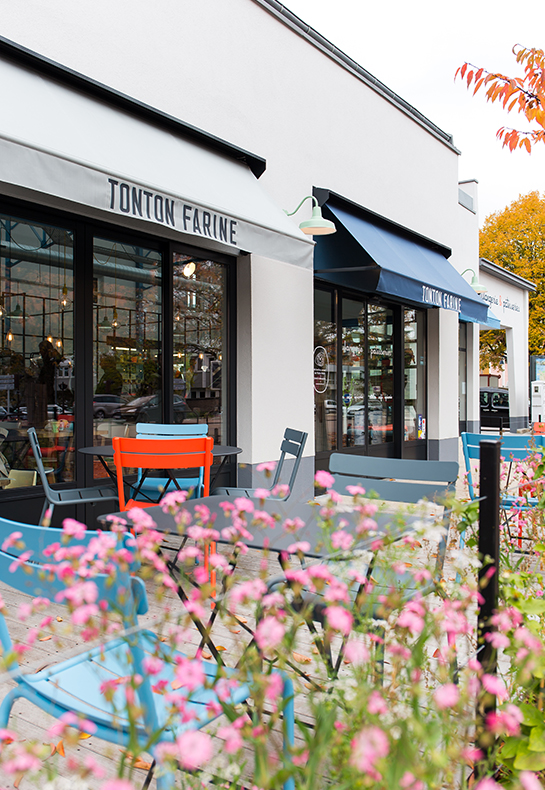 terrasse boulangerie couleur